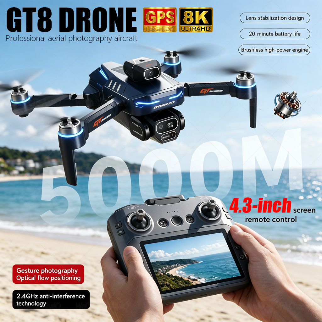 Drone Ae Rc - NUEVO Dron GT8 HD RC 4K