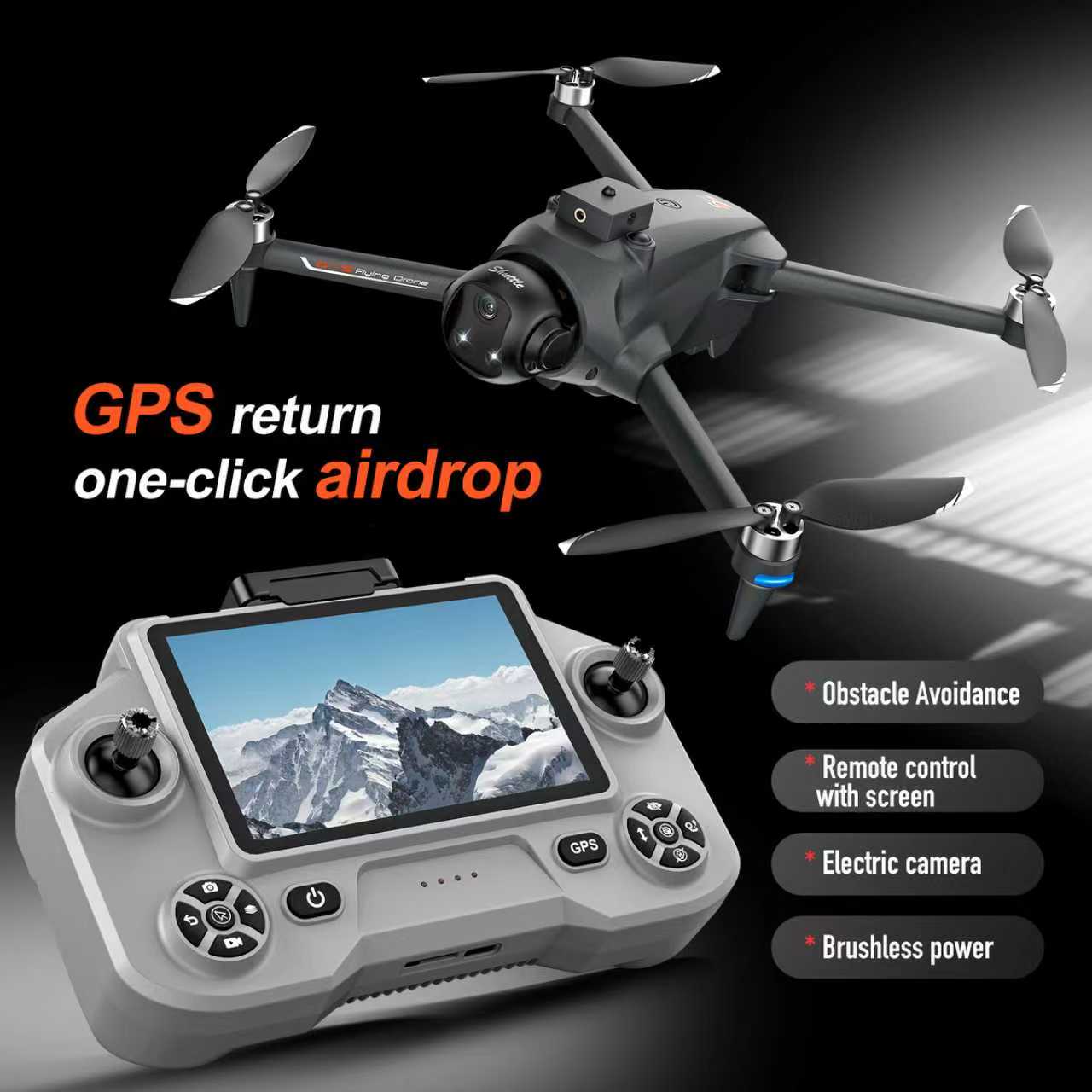 Drone Ae Rc - Dron Cuatricóptero FPV GPS YL059 con