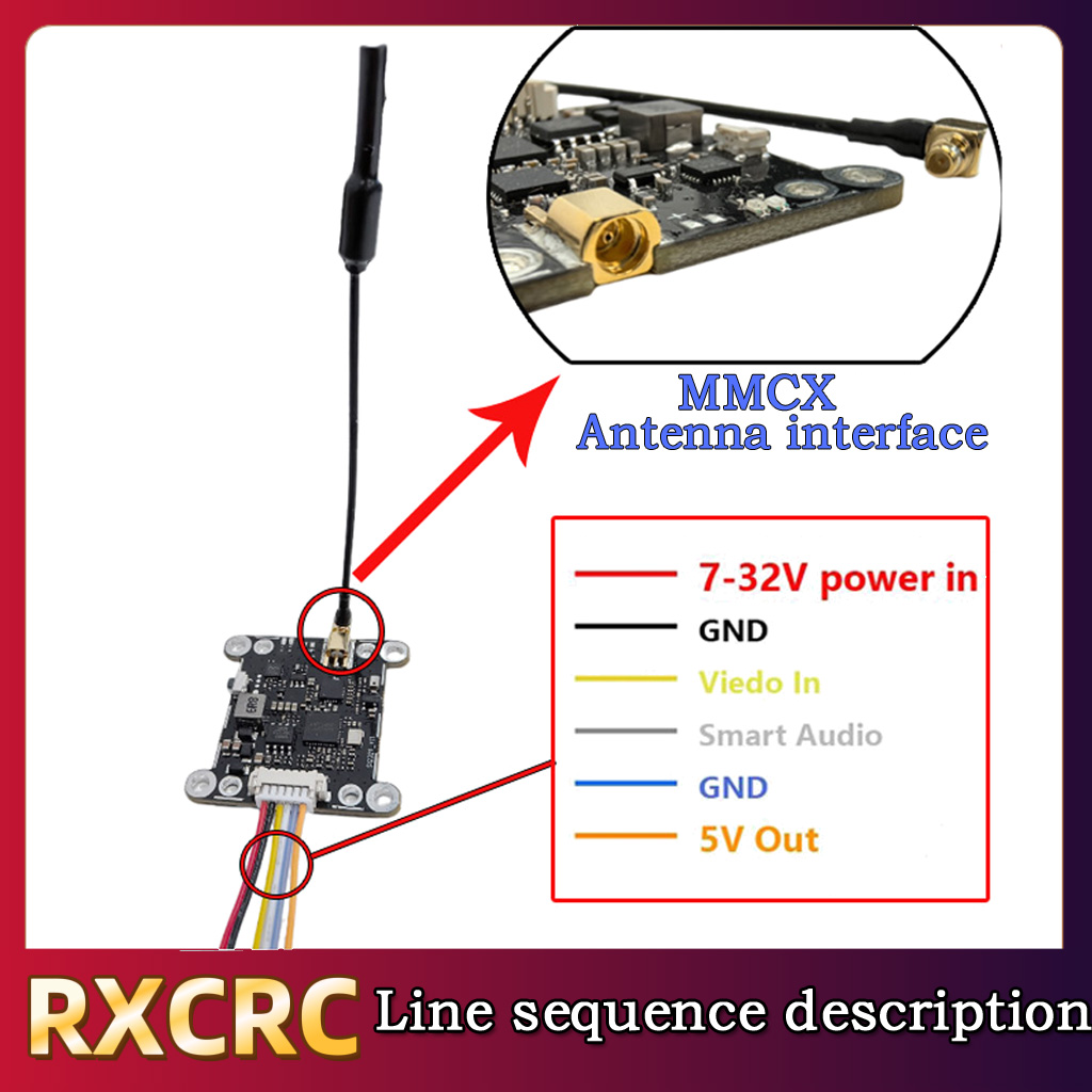 Módulo RXCRC 5.8G 48CH 1.6W VT - Drone Rc Toy reseña y precio